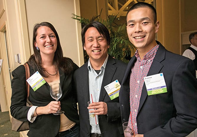 Julia Silbergeld, Willy Chu, and Andrew Lee, MBA 15s