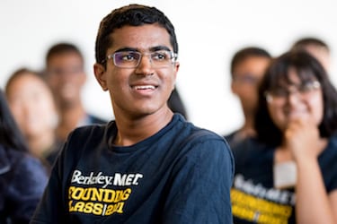Arvind Sridhar, a first year in the new M.E.T. program at Haas.