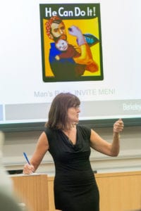 Kellie McElhaney teaching her course, "The Business Case for Investing in Women"