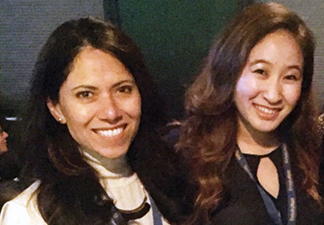 Lilia Martinez-Coburn, MBA 07, and Rosemary Hua, BS 14