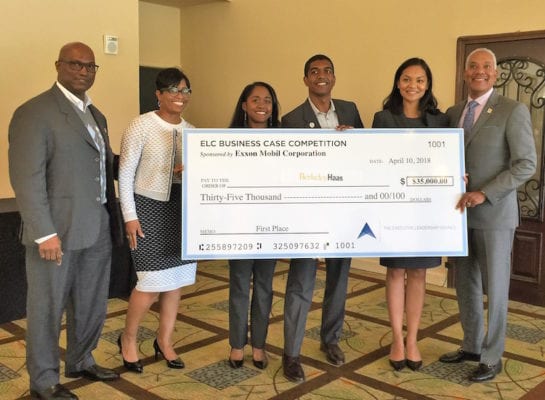 Haas team wins first place in Executive Leadership Council case competition