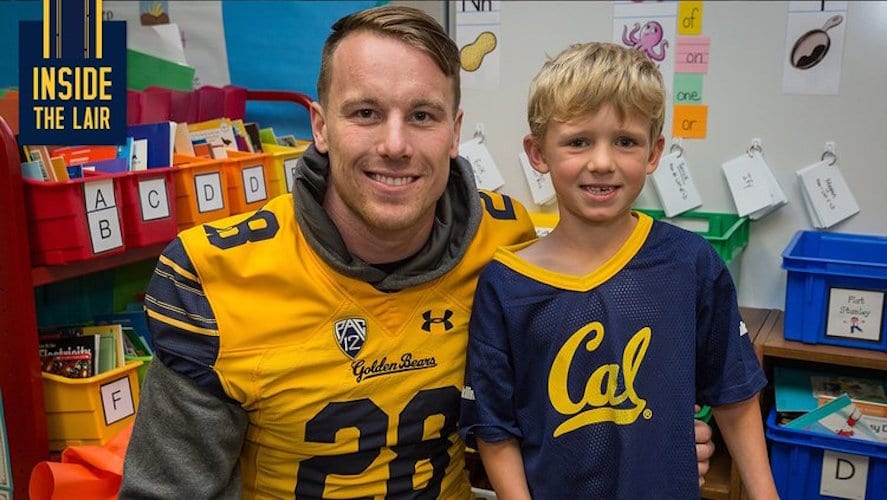 Cal football player Patrick Laird, who has launched a reading challenge for kids.