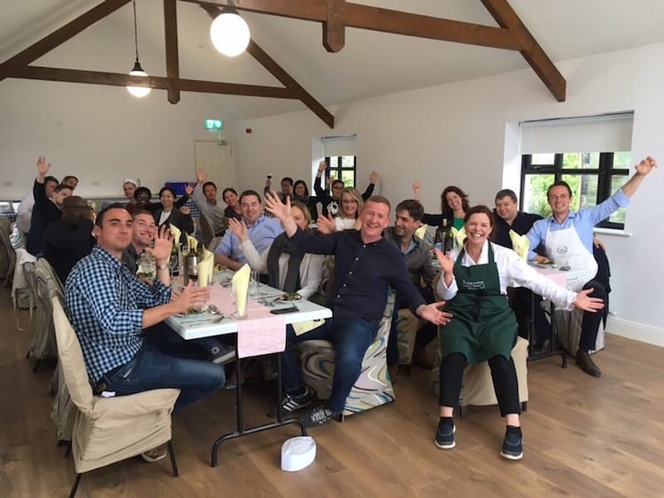 Students participating in the GNAM program concluded their week preparing and sharing traditional Irish food at Ballyknocken Cookery School with owner and chef Catherine Fulvio.