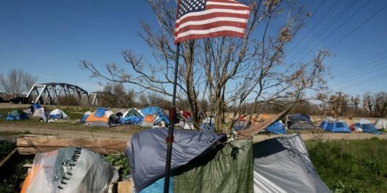 Tent city by Justin Sullivan_Getty Images_for Laura Tyson Project Syndicate blog