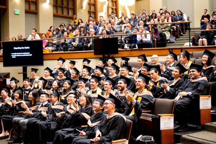 Students, family, and friends attend the 2019 Berkeley MFE Graduation