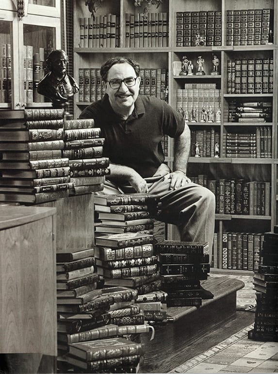 Prof. Mark Rubinstein in his home library