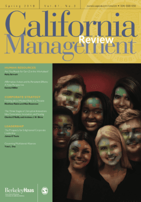 California Management Review features Berkeley Haas research on Gen Z, affirmative action