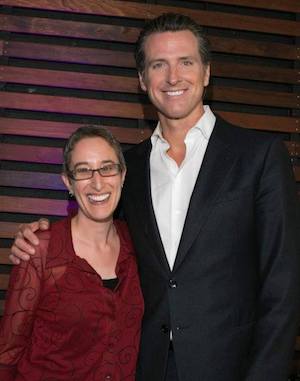 Kirsten thanked then Lt. Gov. Gavin Newsom for his role in the fight for marriage equality at the Marriage Equality USA San Francisco Awards Reception in May 2013. 