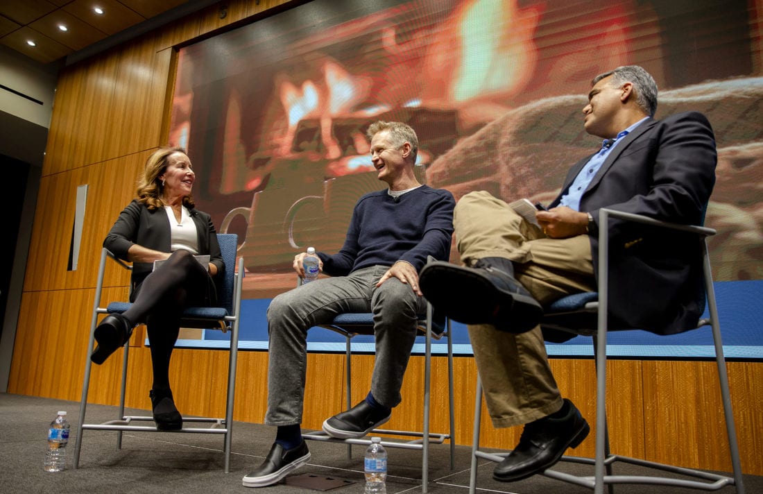 Warriors Coach Steve Kerr on stage at the Berkeley Haas Culture Conference 2020