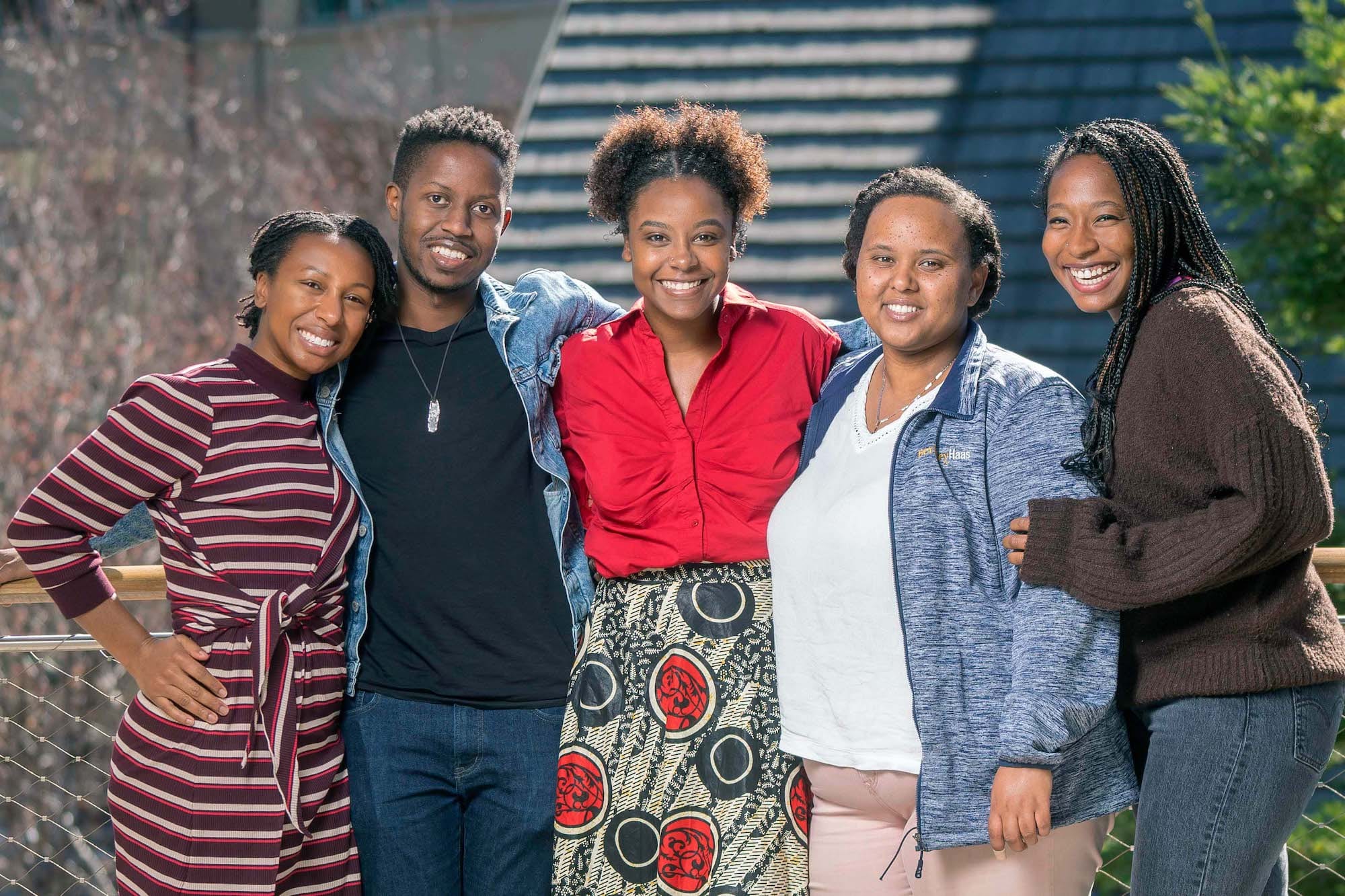 Five members of the Black Business Student Association