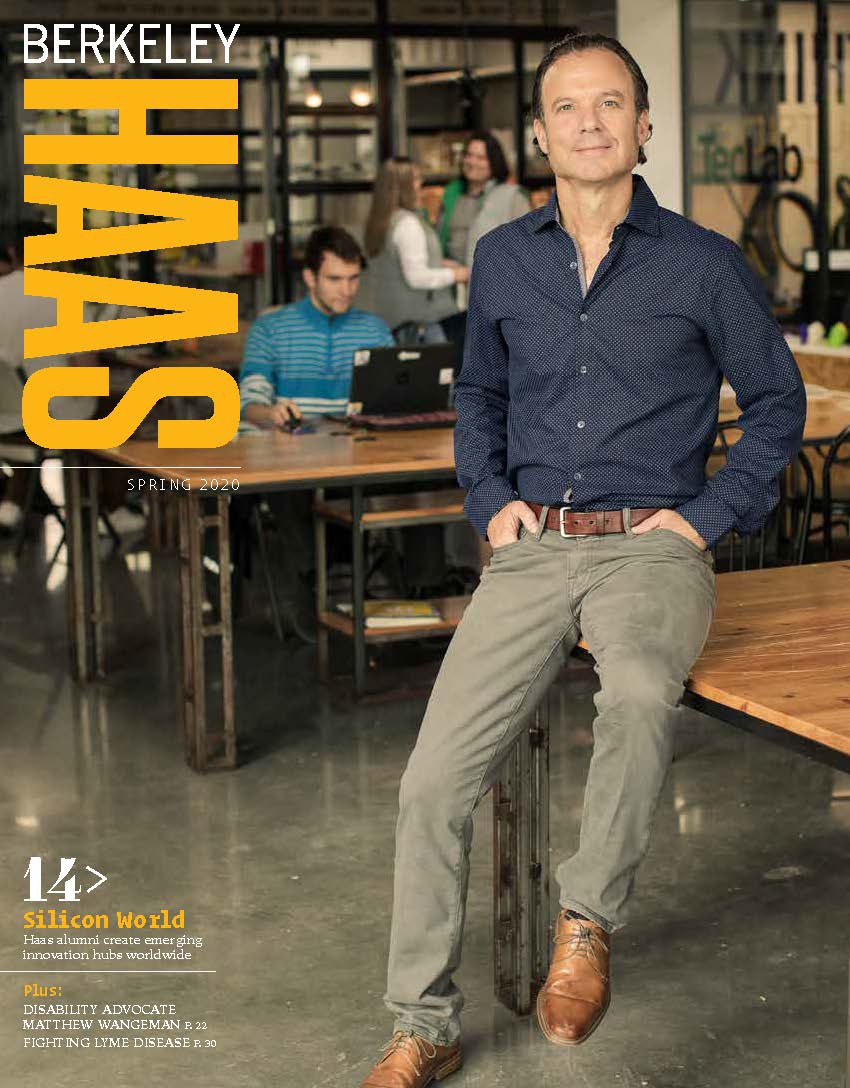 Cover of spring 2020 Berkeley Haas magazine