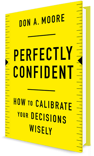 Cover of the book Perfectly Confident, with ruler markings on the sides