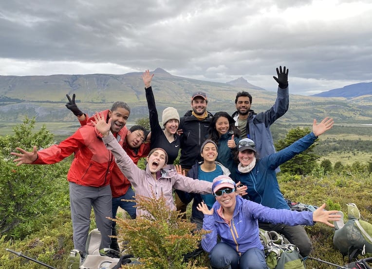 MBA students in Patagonia.