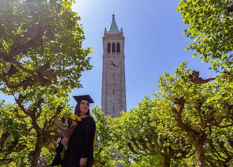 Maryam Rezapoor on Berkeley campus