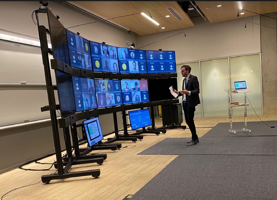 A virtual classroom at Berkeley Haas
