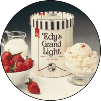 Early packaging for Edy's Grand Light ice cream.