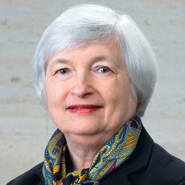 Prof. Emeritus Janet Yellen Secretary of the U.S. Department of the Treasury