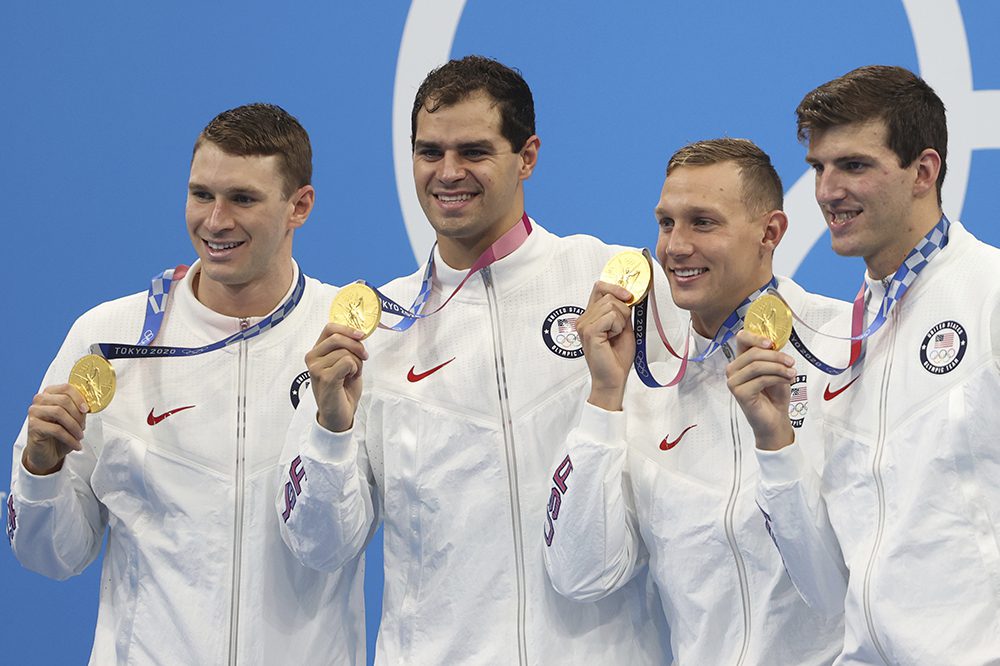 USA Swimming men's 4x100 medley gold medal winners