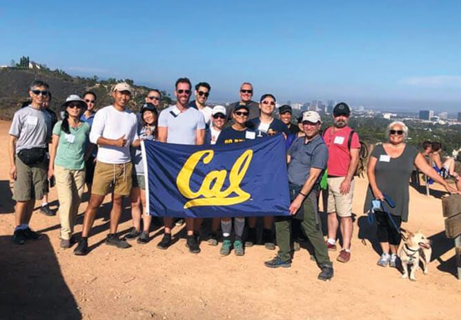 Members of the Los Angeles Chapter hiking in Will Rogers State Park.