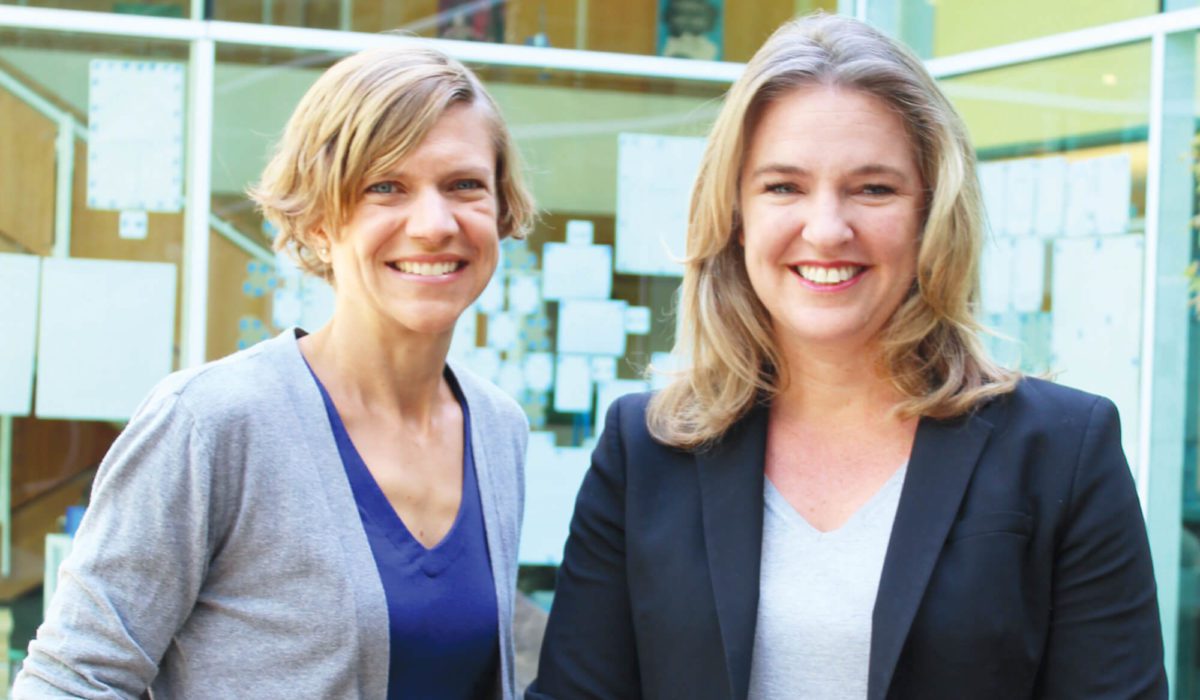 Revolution Foods Co-founders Kristin Groos Richmond and Kirsten Saenz Tobey, both MBA 06.