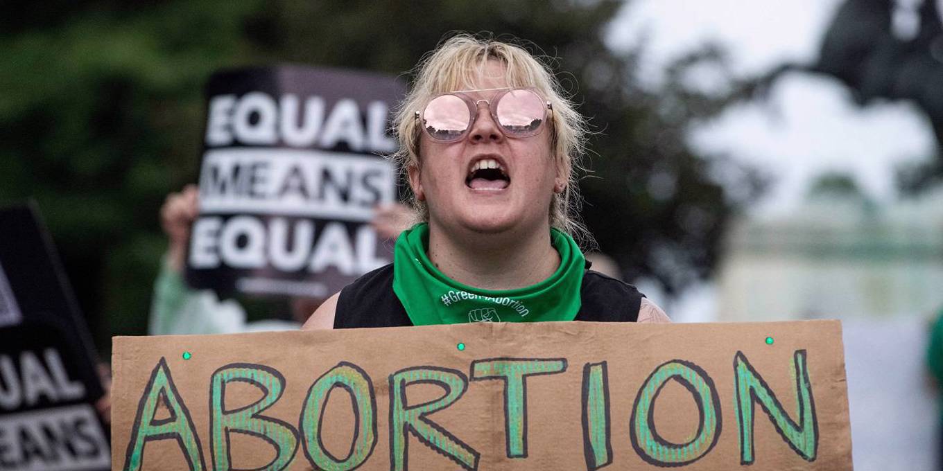 An abortion rights activist