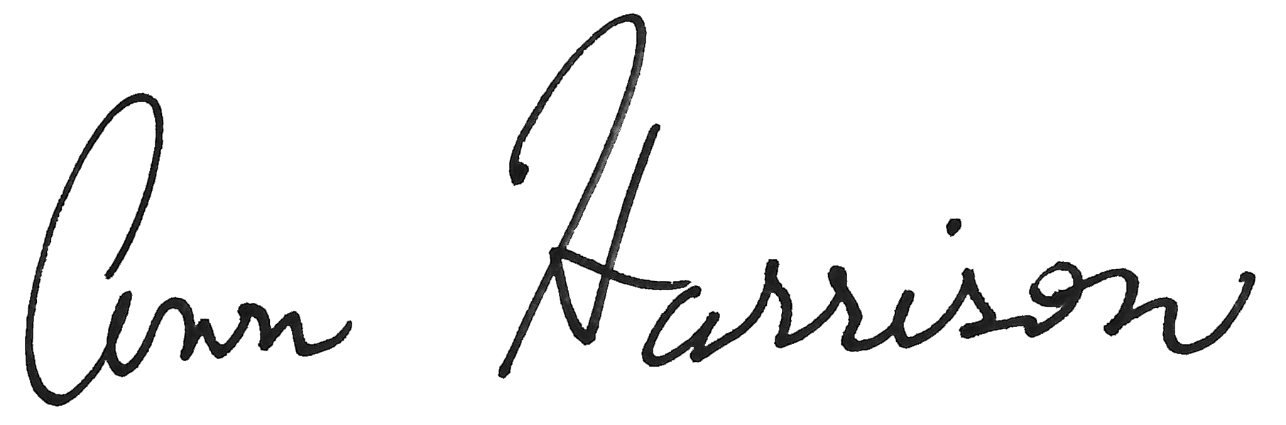 Signature of Ann Harrison.