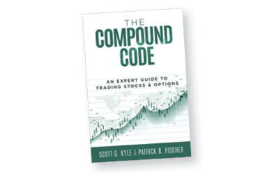 Cover of the book, The Compound Code: An Expert Guide to Trading Stocks & Options.