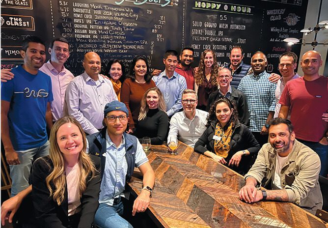 BCEMBA Happy Hour Alumni across degree years gathered for a monthly outing in the South Bay.