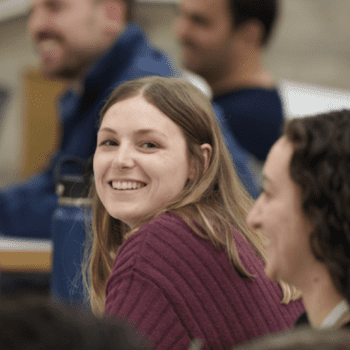 Photo of students in classroom.